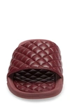 Apl Athletic Propulsion Labs Lusso Quilted Slide Sandal In Burgundy