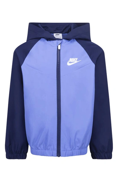 Nike Kids' Split Futura Raglan Windrunner Jacket In Polar