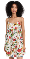 Alice And Olivia Collen Floral Cotton Sundress In Dew Floral
