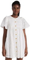 ENGLISH FACTORY EYELET DRESS WHITE