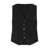 Matteau Tailored Waiscoat In Black