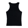 Ba&sh Cynda Ribbed Cotton-jersey Tank Top In Black