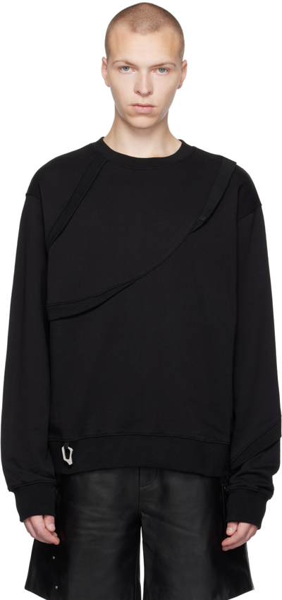 Heliot Emil Long-sleeve Cotton Sweatshirt In Black