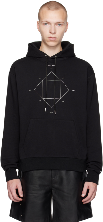 Heliot Emil Black Diorite Hoodie