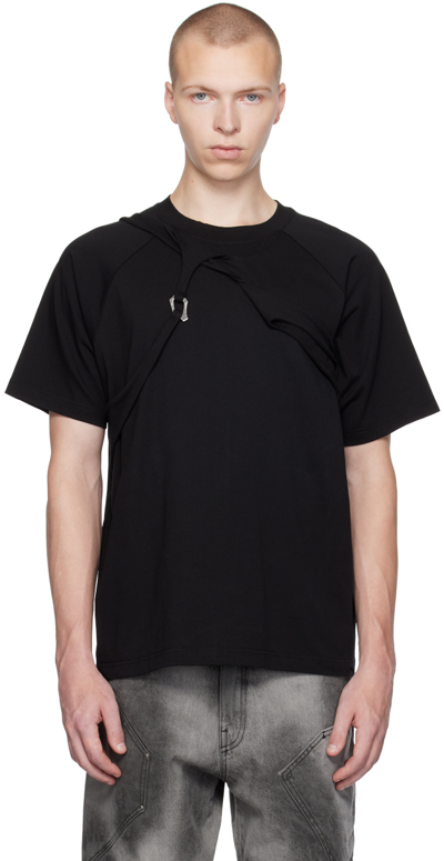 Heliot Emil Tephra Cotton T-shirt In Black