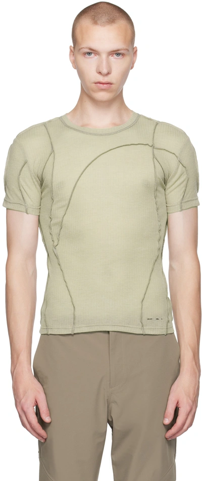 Heliot Emil Khaki Aestival T-shirt In Washed Out Khaki