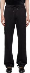 TOM FORD BLACK PIPING SWEATPANTS
