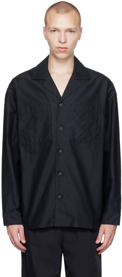 Maison Kitsuné Navy Hotel Olympia Edition Shirt In P498 Dark Navy