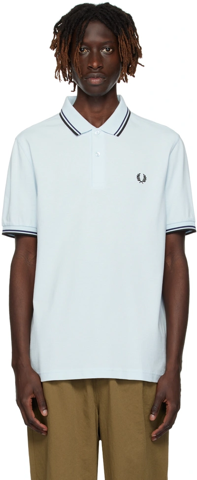 Fred Perry Twin Tipped Polo Shirt In Blue