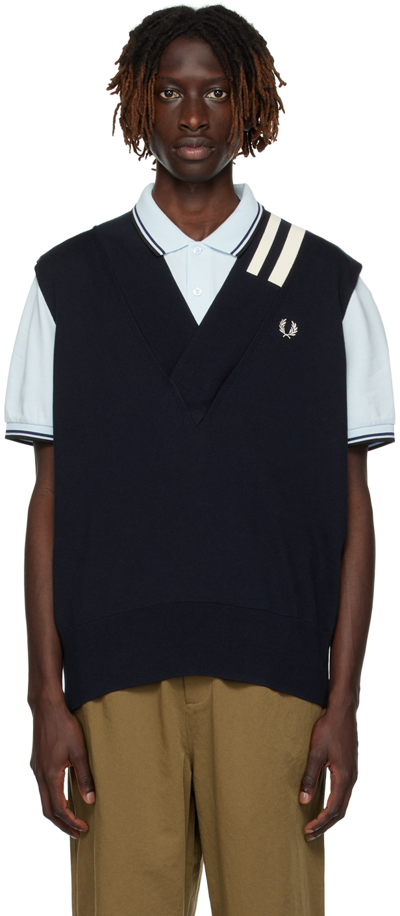 Fred Perry Navy Tipped Vest