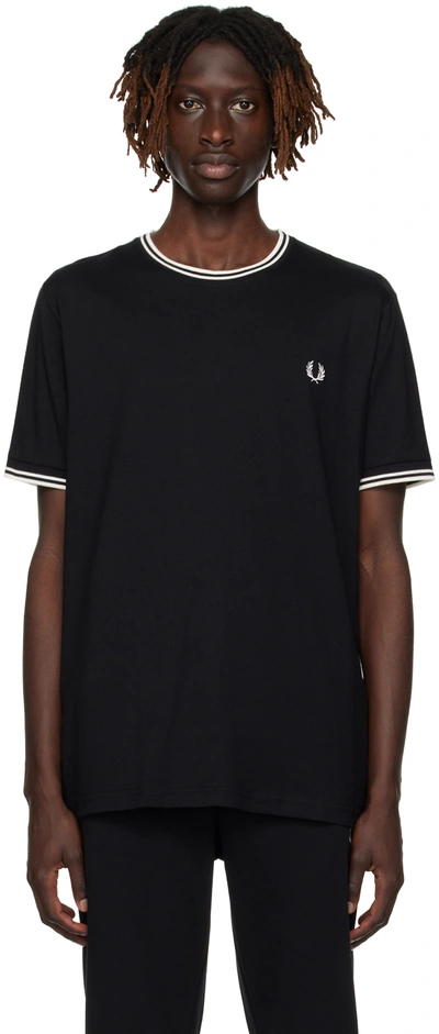 Fred Perry Twin Tipped T-shirt In Navy