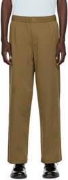 FRED PERRY BROWN DRAWSTRING TROUSERS