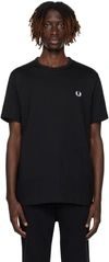 FRED PERRY BLACK RINGER T-SHIRT