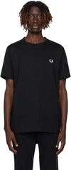 Fred Perry Ringer T-shirt In Black