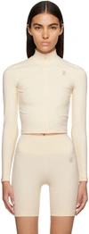SPORTY AND RICH BEIGE RUNNER JACKET