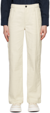 Rag & Bone Sid Mid-rise Carpenter Pants In Ecru