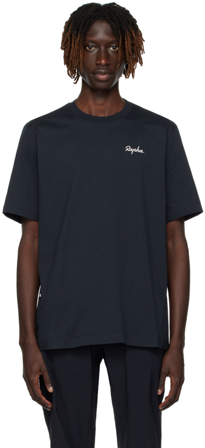 Rapha Logo-print Cotton-jersey T-shirt In Black/white