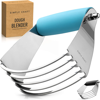 ZULAY KITCHEN STAINLESS STEEL PASTRY BLENDER TOOL WITH COMFORTABLE GRIP HANDLE