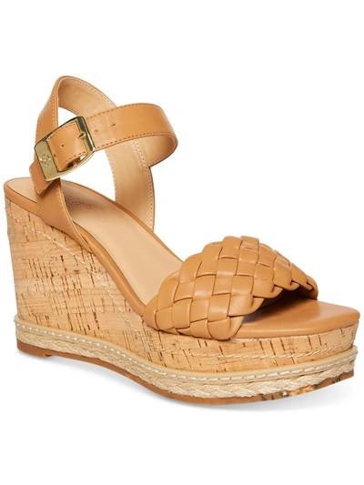 COOL PLANET BY STEVE MADDEN JITNEY WOMENS OPEN TOE ANKLE STRAP WEDGE SANDALS