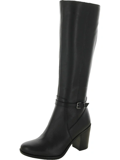 Naturalizer Kalina Womens Leather Narrow Calf Knee-high Boots In Black