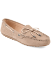 Journee Collection Thatch Womens Suede Slip On Loafers In Brown