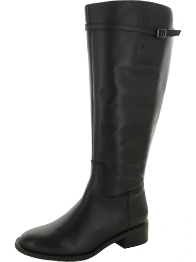 Franco Sarto Belaire Womens Leather Riding Boots In Black
