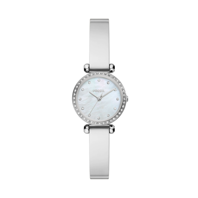 Fossil Women's Tillie Mini Three-hand, Stainless Steel Watch In Silver