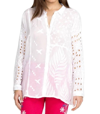 Johnny Was Rochelle Button Up Blouse In White In White