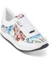 KARL LAGERFELD MELODY WOMENS LEATHER FASHION SLIP-ON SNEAKERS