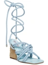 STEVE MADDEN IDOLIZED WOMENS SQUARE TOE STRAPPY WEDGE HEELS