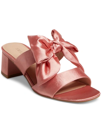 Jack Rogers Heidi Mid Womens Satin Open Toe Slide In Rose