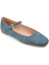 JOURNEE COLLECTION Carrie Womens Faux Suede Slip On Ballet Flats
