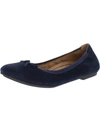 VIONIC LILANA WOMENS SUEDE SLIP ON BALLET FLATS