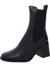 Steve Madden Argent Womens Suede Pull On Chelsea Boots In Black