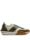 Tom Ford James Suede Low-top Sneakers In Green