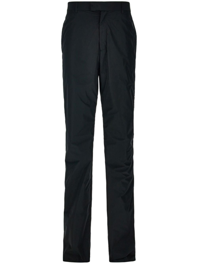 Ferragamo Mid-rise Straight-leg Trousers In Black