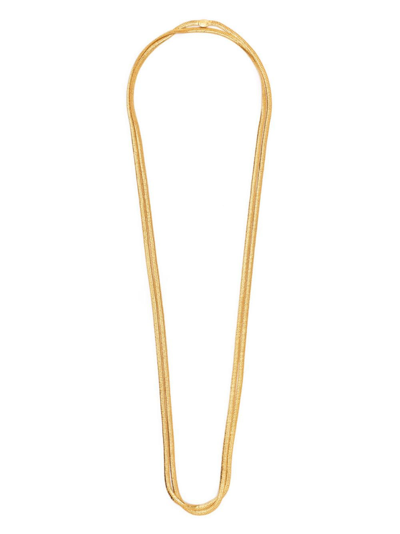 Sylvia Toledano Snake Chain Wraparound Necklace In Gold