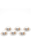 Missoni Set Of Six Striped Tea Set In White