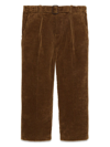 Gucci Kids' Cotton Corduroy Pants In Brown