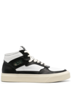 RHUDE BLACK LACE UP SNEAKERS,RHPF23FO0448919919696321