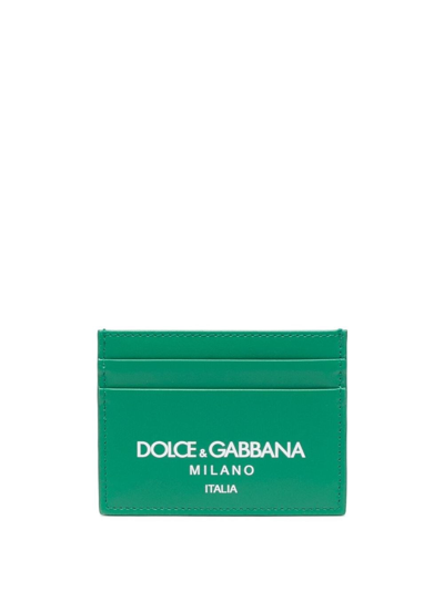 Dolce & Gabbana Portacarte In Green