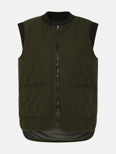 A.p.c. Gilet Emilie In Green