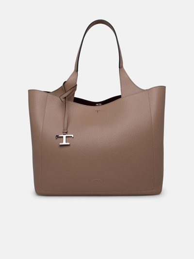 Tod's Shopping Piccola In Beige