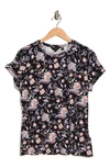 TED BAKER AMELE FLORAL FITTED T-SHIRT