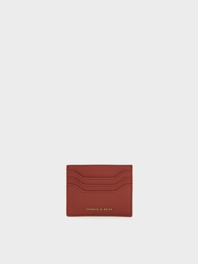 Charles & Keith Multi-slot Card Holder In Brown