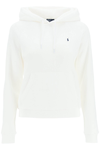 Polo Ralph Lauren Polo Pony Drawstring Hoodie In White