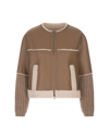 Fabiana Filippi Shearling Jacket In Marrone