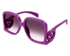 GUCCI GUCCI VIOLET GRADIENT SQUARE LADIES SUNGLASSES GG1326S 004 58