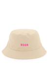 MSGM COTTON BUCKET HAT WITH EMBROIDERY