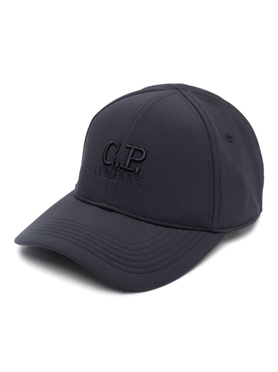 C.p. Company Logo-embroidered Baseball Cap In Blue